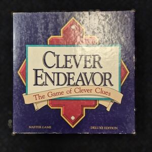 Vintage Clever Endeavor Deluxe Edition Board Game Volume I Complete Except Rules